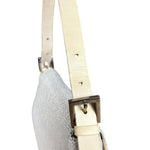 Fendi Vintage Beaded Baguette White