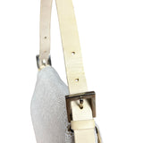 Fendi Vintage Beaded Baguette White