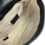 Gucci Black Leather Snaffle Bit Shoulder Bag