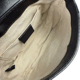 Gucci Black Leather Snaffle Bit Shoulder Bag