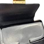 Dolce & Gabbana Black Patent Leather Borsa A Mano Two-Way Bag
