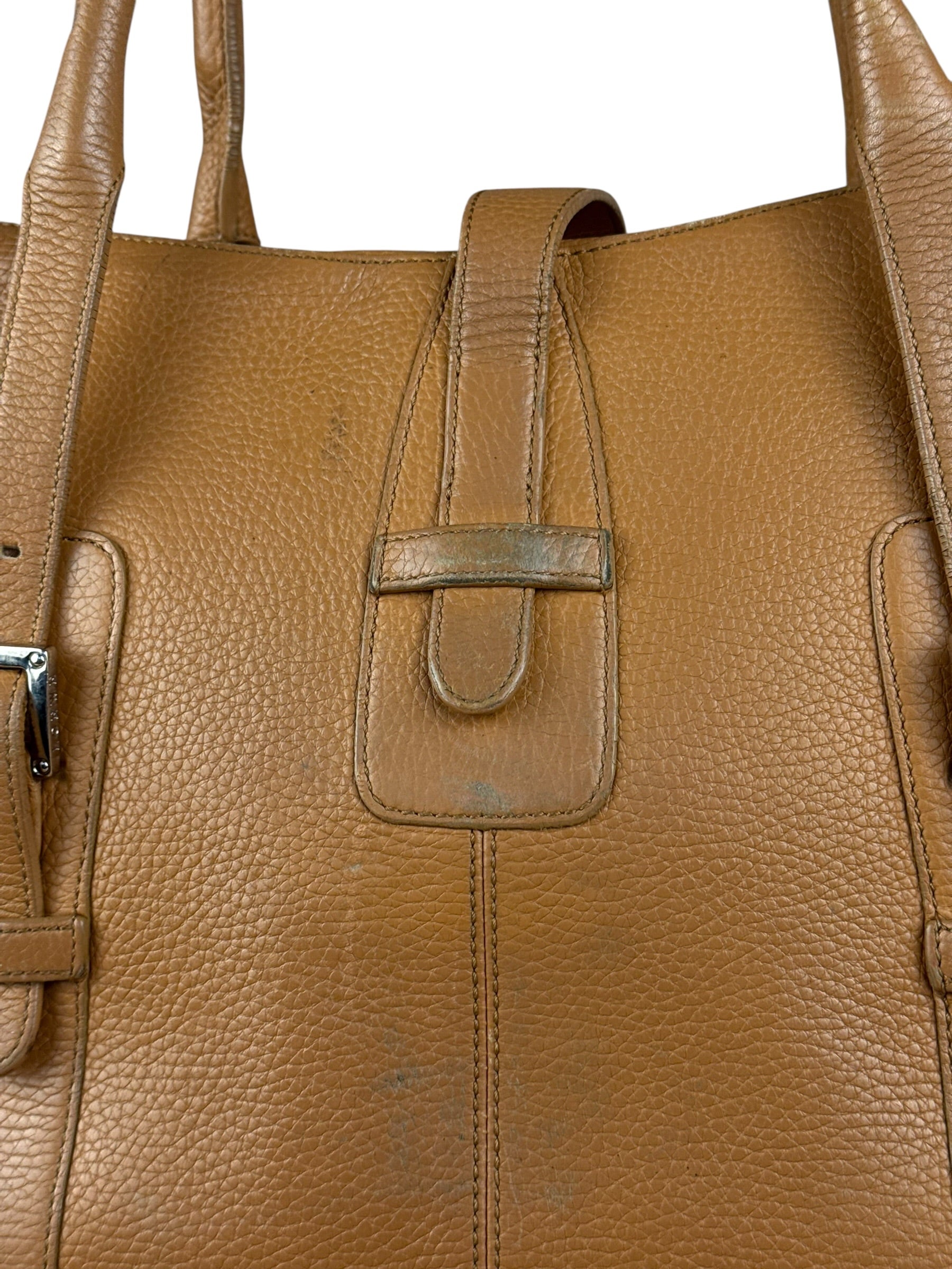 Loewe Brown Leather Senda Top Handle Bag