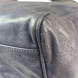 Balenciaga Purple Leather City Two-Way Bag
