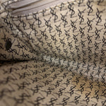 Yves Saint Lauren Vintage Gray Giraffe Printed Leather Clutch