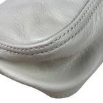 Fendi White Leather Baguette
