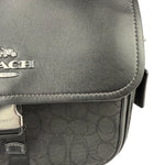 Coach Black Leather Pace Messenger Crossbody Bag