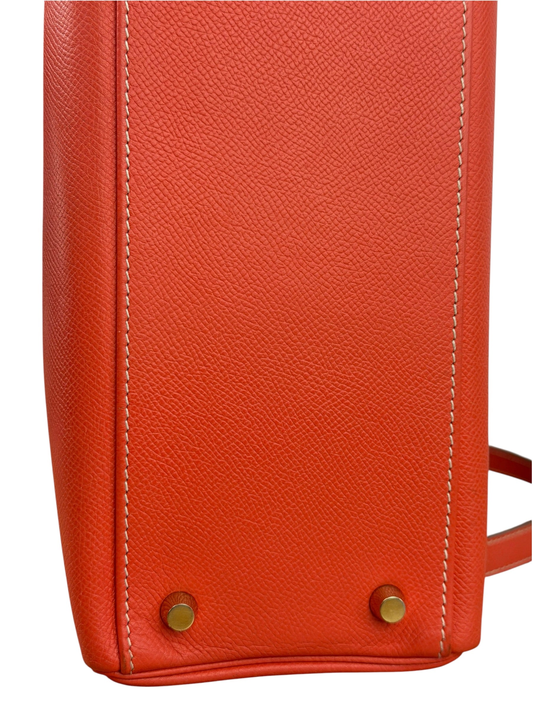 Hermes Coral-Red Epson Casaque Togo Kelly 32