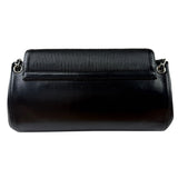 Chanel Black Leather Mademoiselle Accordion Flap Bag 2000