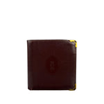 Cartier Vintage Bordeaux Burgundy Leather Bifold Wallet
