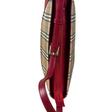 Burberry Brown/Beige House Haymarked Shoulder Bag