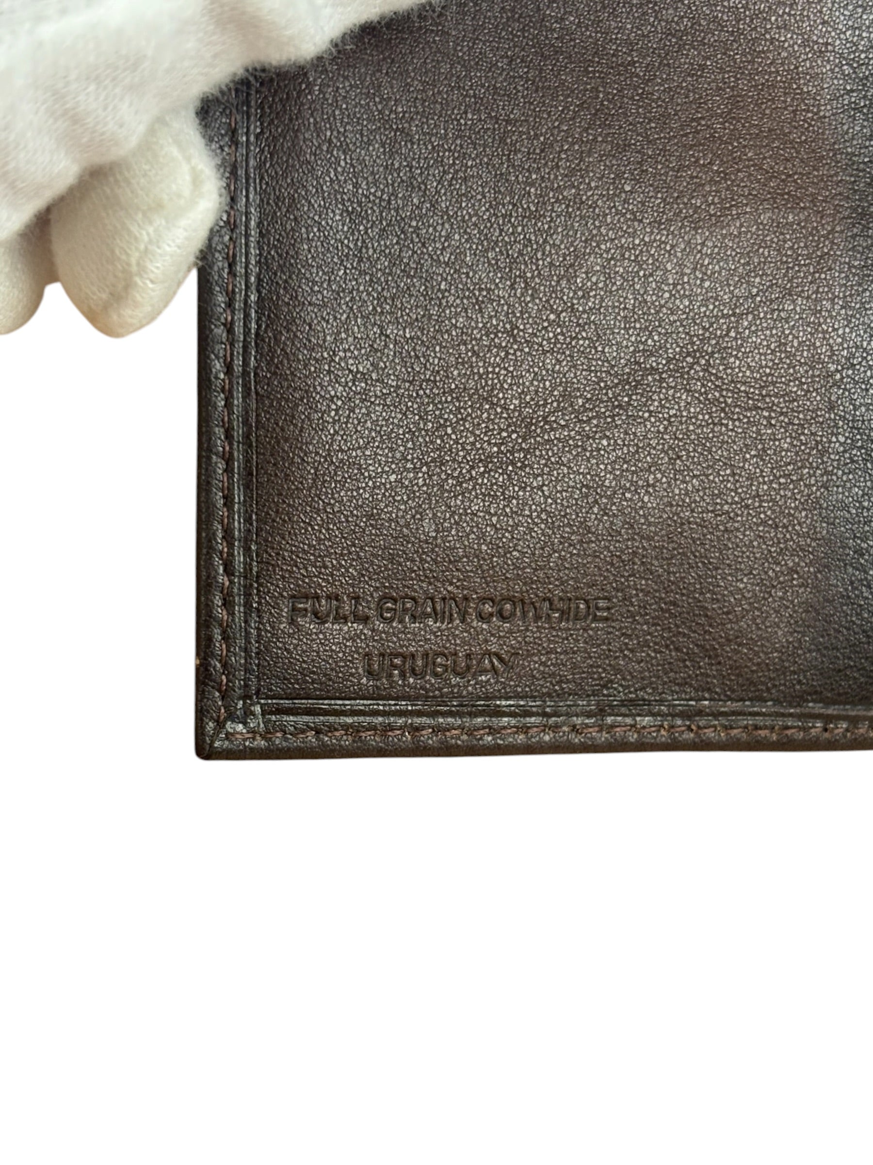 Yves Saint Laurent Vintage Brown Leather Long Bifold Wallet