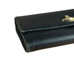 Vivienne Westwood Black Leather Emblem Long Wallet