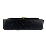 Chanel Black Leather Jumboo Double Flap Shoulder Bag
