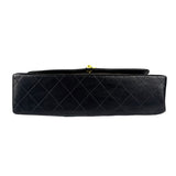 Chanel Black Leather Jumboo Double Flap Shoulder Bag