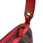 Salvatore Ferragamo Multicolor Leather Trim Monogram Gancini Pochette