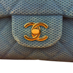 Chanel Medium Quilted Perforated Jersey Single Flap 2009