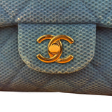 Chanel Medium Quilted Perforated Jersey Single Flap 2009