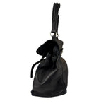 Saint Laurent Vintage Black Leather Top Handle Bag
