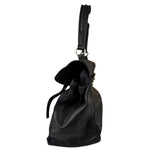 Saint Laurent Vintage Black Leather Top Handle Bag