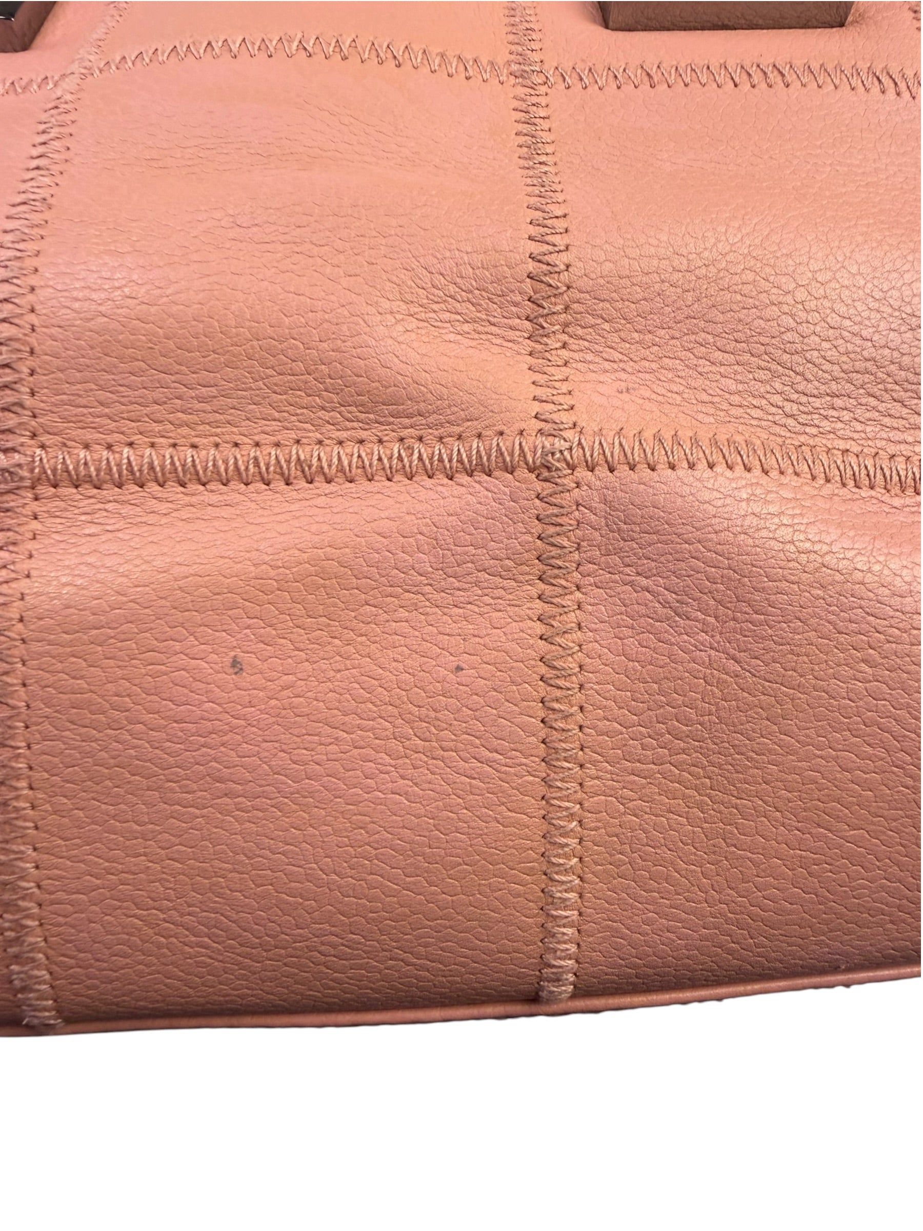Chanel Pink Caviar Leather Chocolate Bar Bowler Bag 2003