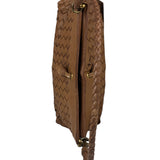Bottega Veneta Brown Woven Intrecciato Pochette