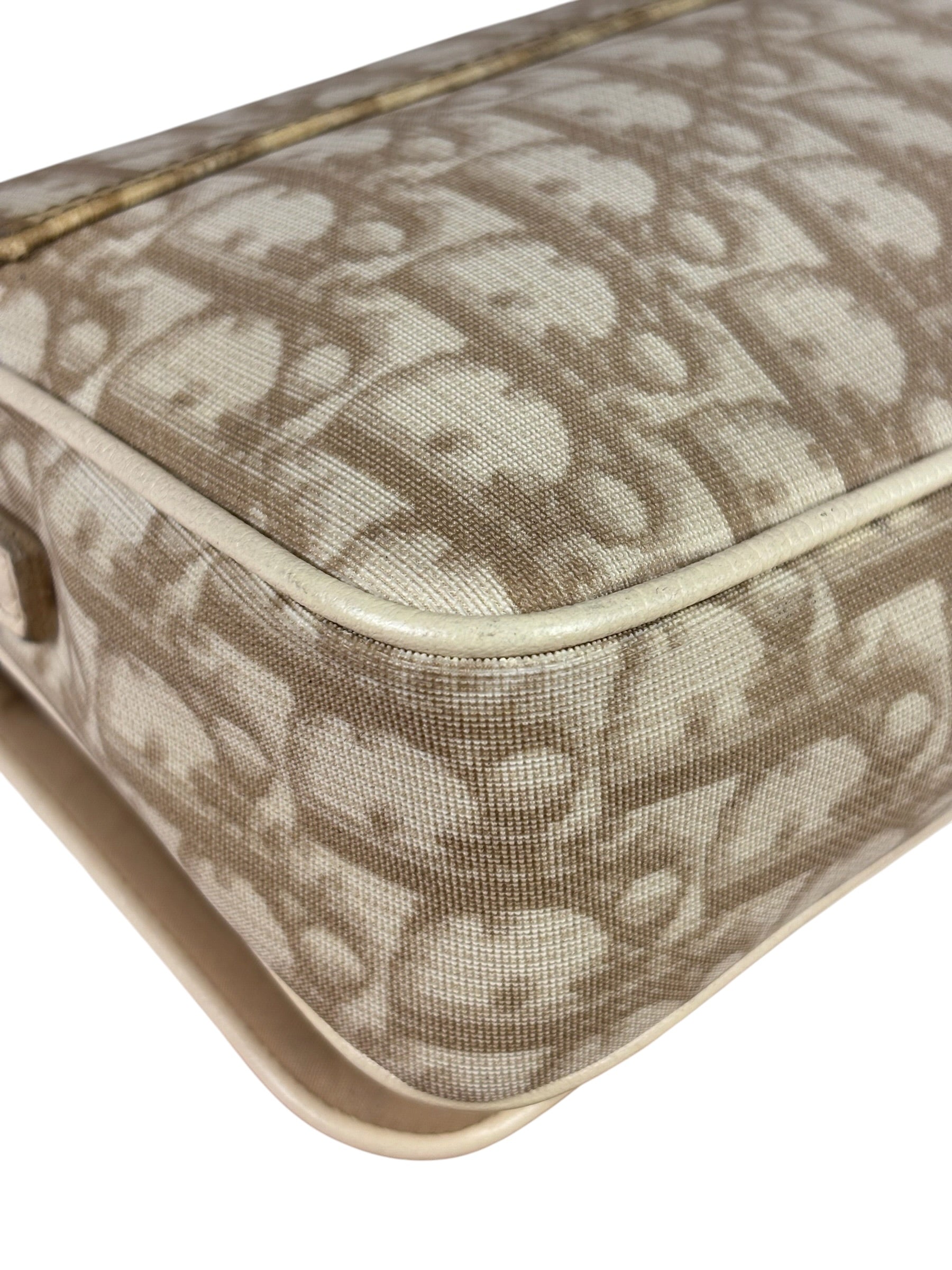 Christian Dior Trotter Flower Embroidered Flap Crossbody