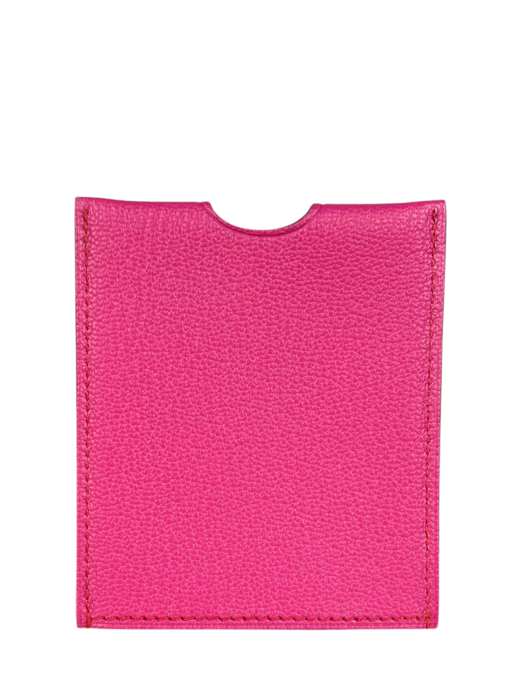 Hermes Pink Leather Card Holder