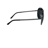 Versace Pilot 2164 Black-Silver Tone Sunglasses