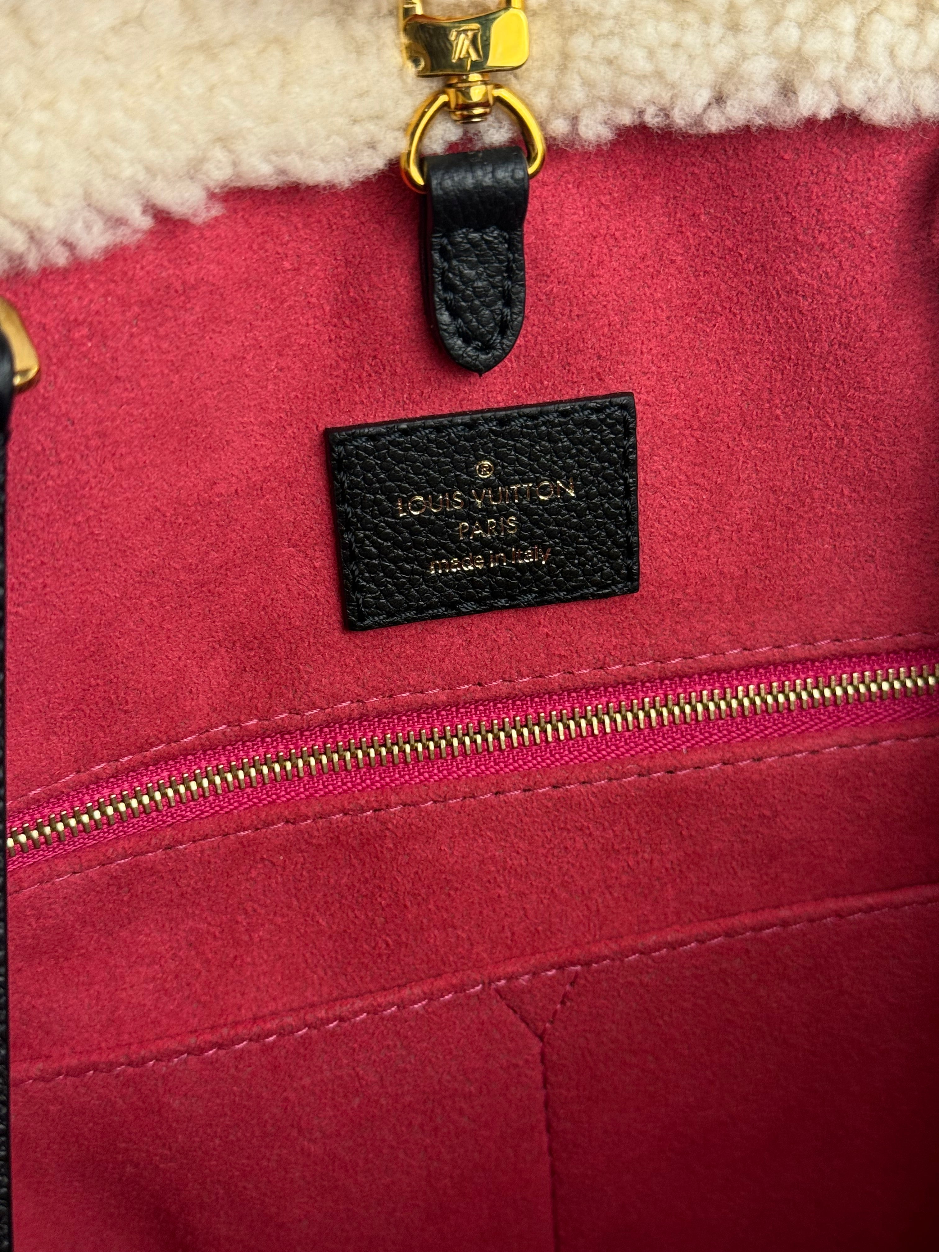 Louis Vuitton OnTheGo Black Leather 2020 Teddy Collection