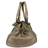 Chloe Bronze Leather Paddington Shoulder Bag