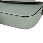 Gucci GG Super Mini Leather Shoulder Bag Pale Blue