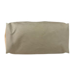 Prada Beige Cloth/Patent Leather Trim Shoulder Bag