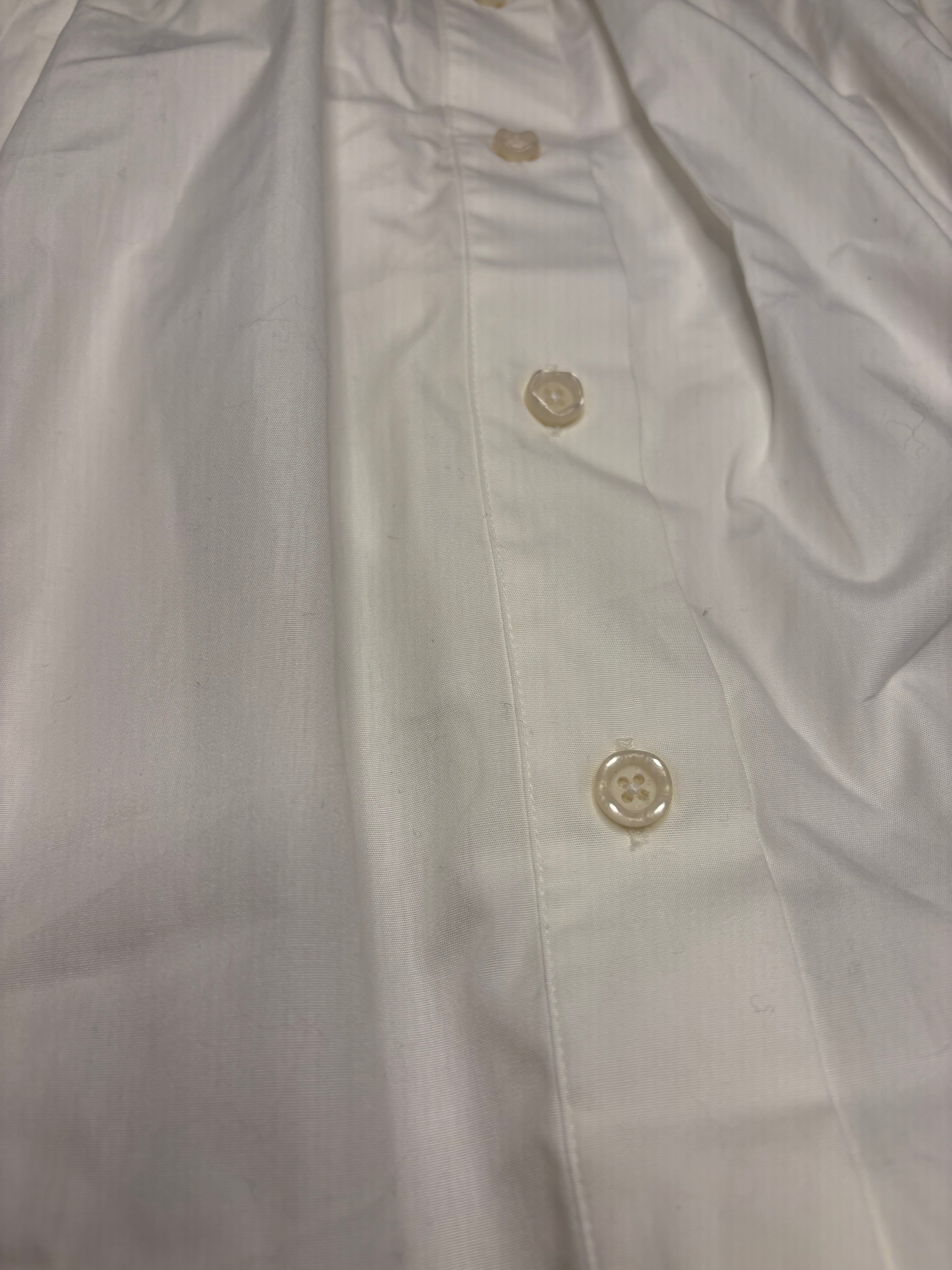 Marni White Pleated Button Down Blouse