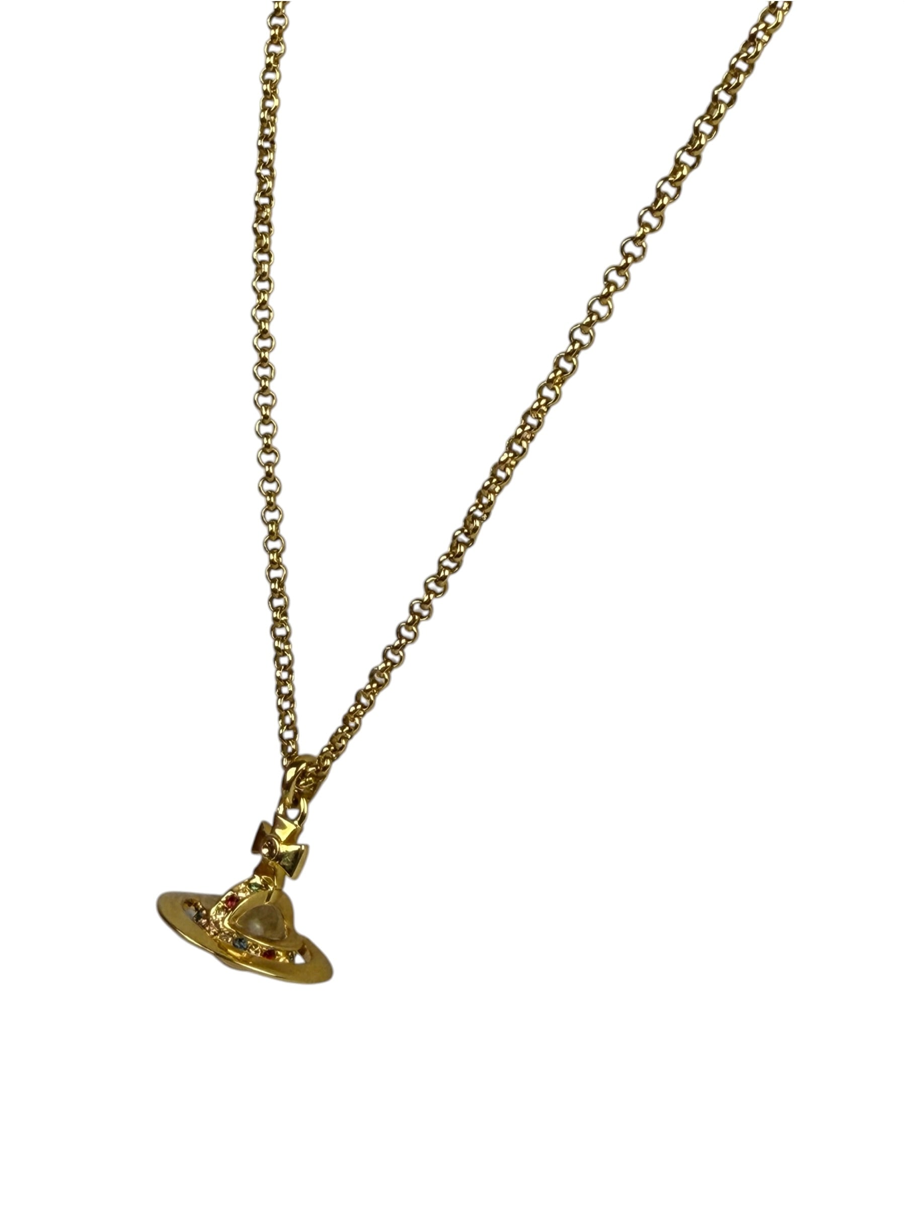 Vivienne Westwood Gold-Toned Mini Sovereign Orb Pendant Necklace