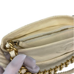 Chanel Ivory Crumpled Leather Vogue Rope Hobo Bag 2019