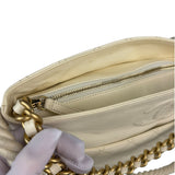 Chanel Ivory Crumpled Leather Vogue Rope Hobo Bag 2019
