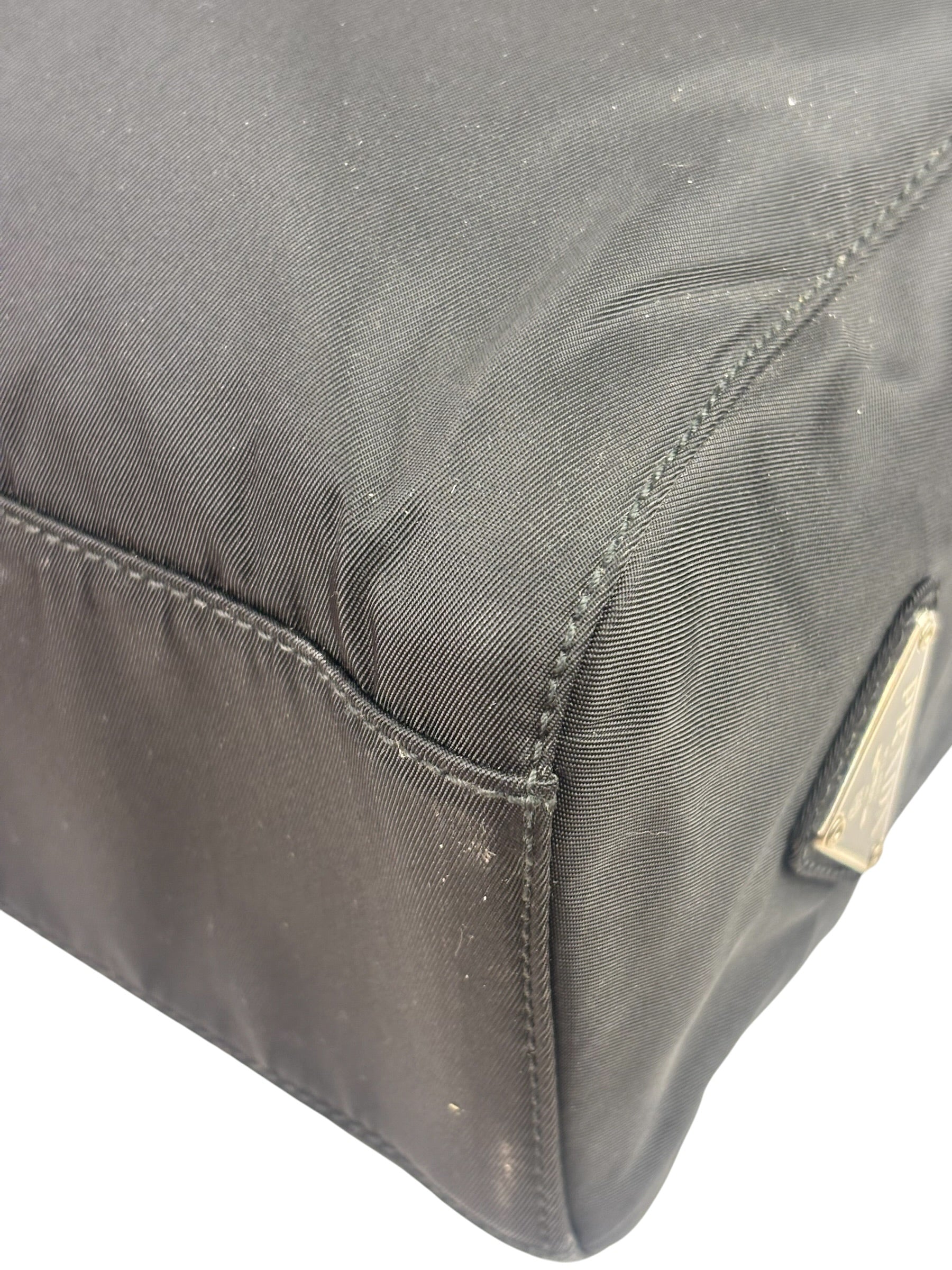 Prada Vintage Black Tessuto Nylon Tote