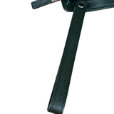 Burberry Dark Green Saffiano Leather Clutch