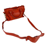 Balenciaga Red Leather Mini City Bag