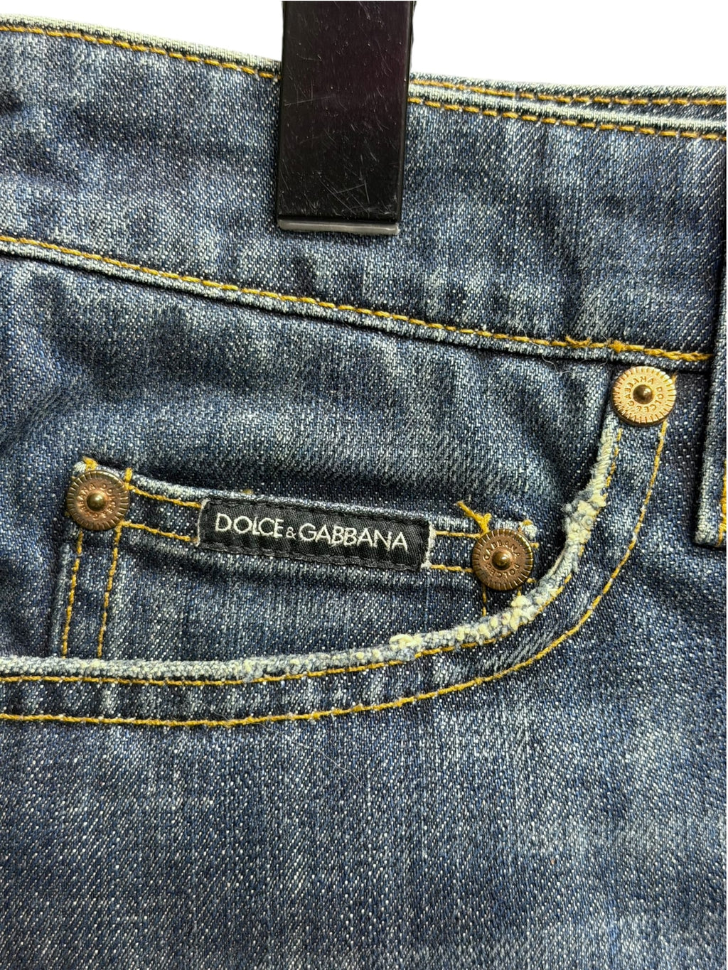 2003 Dolce & Gabbana Denim Italia Mini Skirt