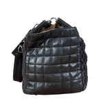Chanel Vintage Canvas & Leather Chocolate Bar Fold-Over Tote Bag