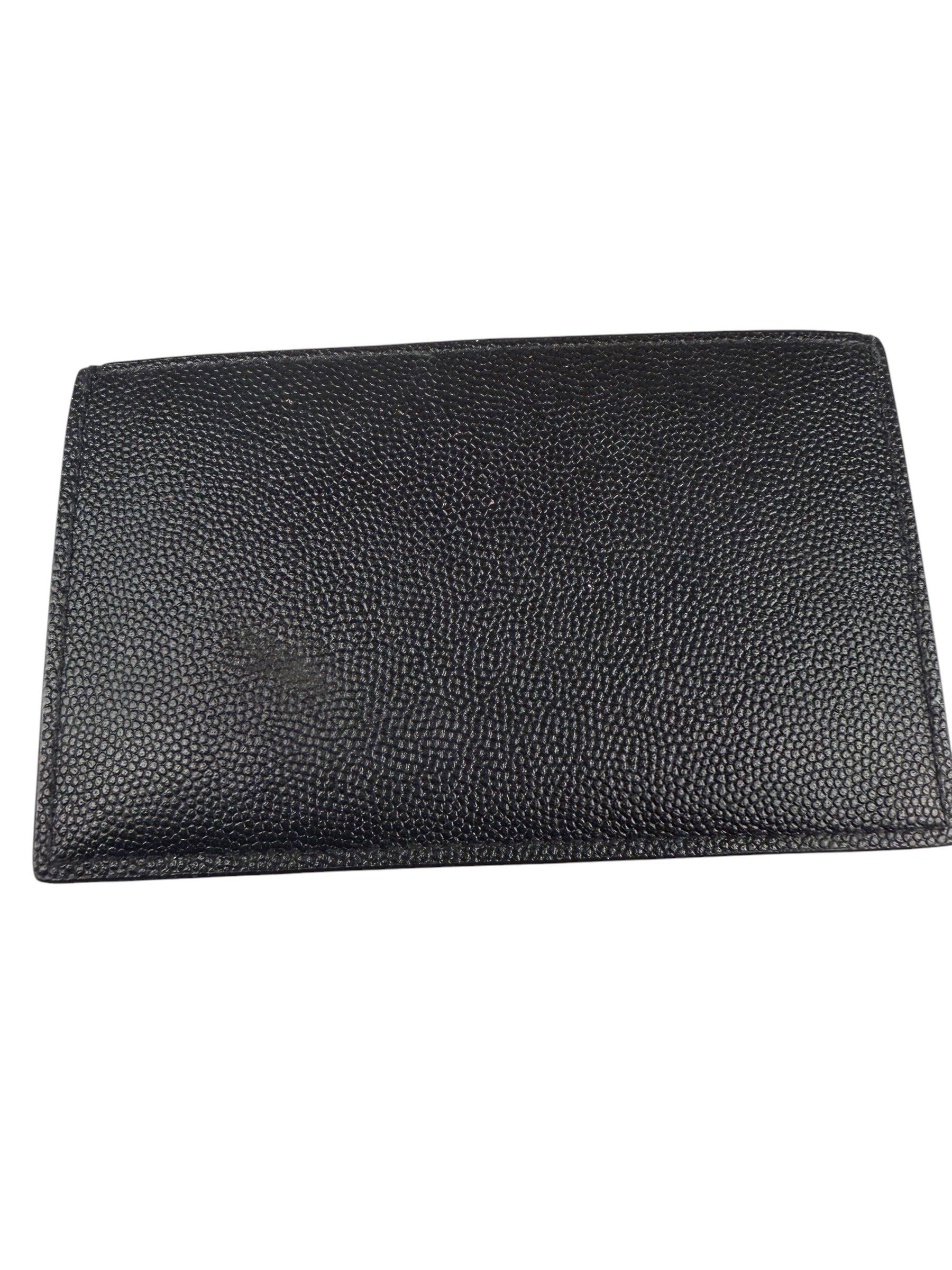 Yves Saint Laurent Black Leather Card Holder