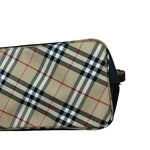 Burberry Nylon Check-Trimmed Shoulder Bag