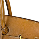 Hermes Birkin 35 Gold Brown Togo Leather Handbag 2001