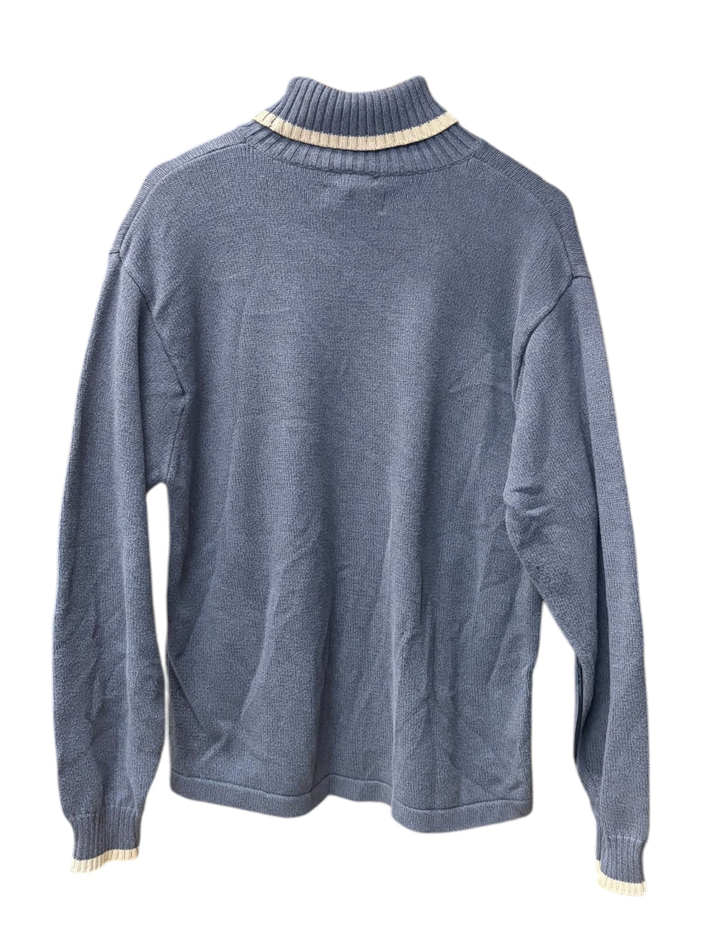 Vintage Chaps by Ralph Lauren Chenille Turtleneck Knit Sweater Grey