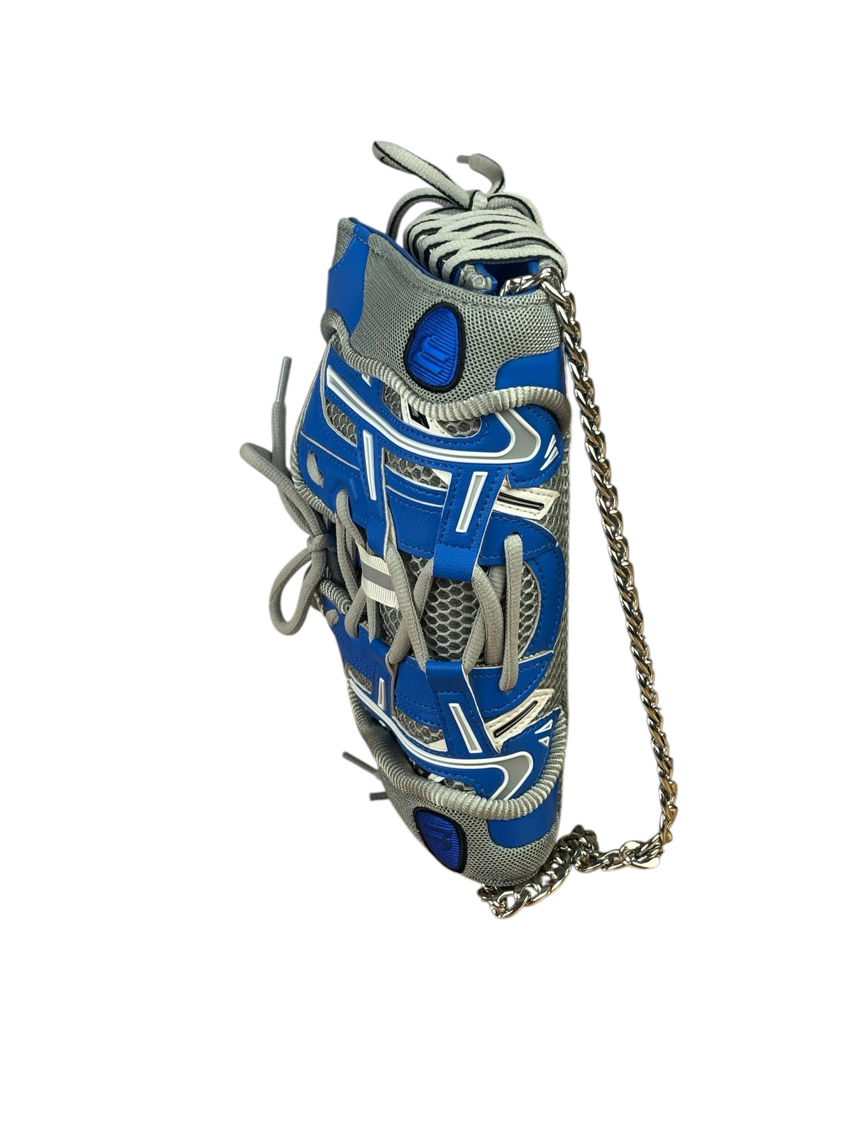 Balenciaga Blue/Grey Leather Trim Sneakerhead Phone Holder