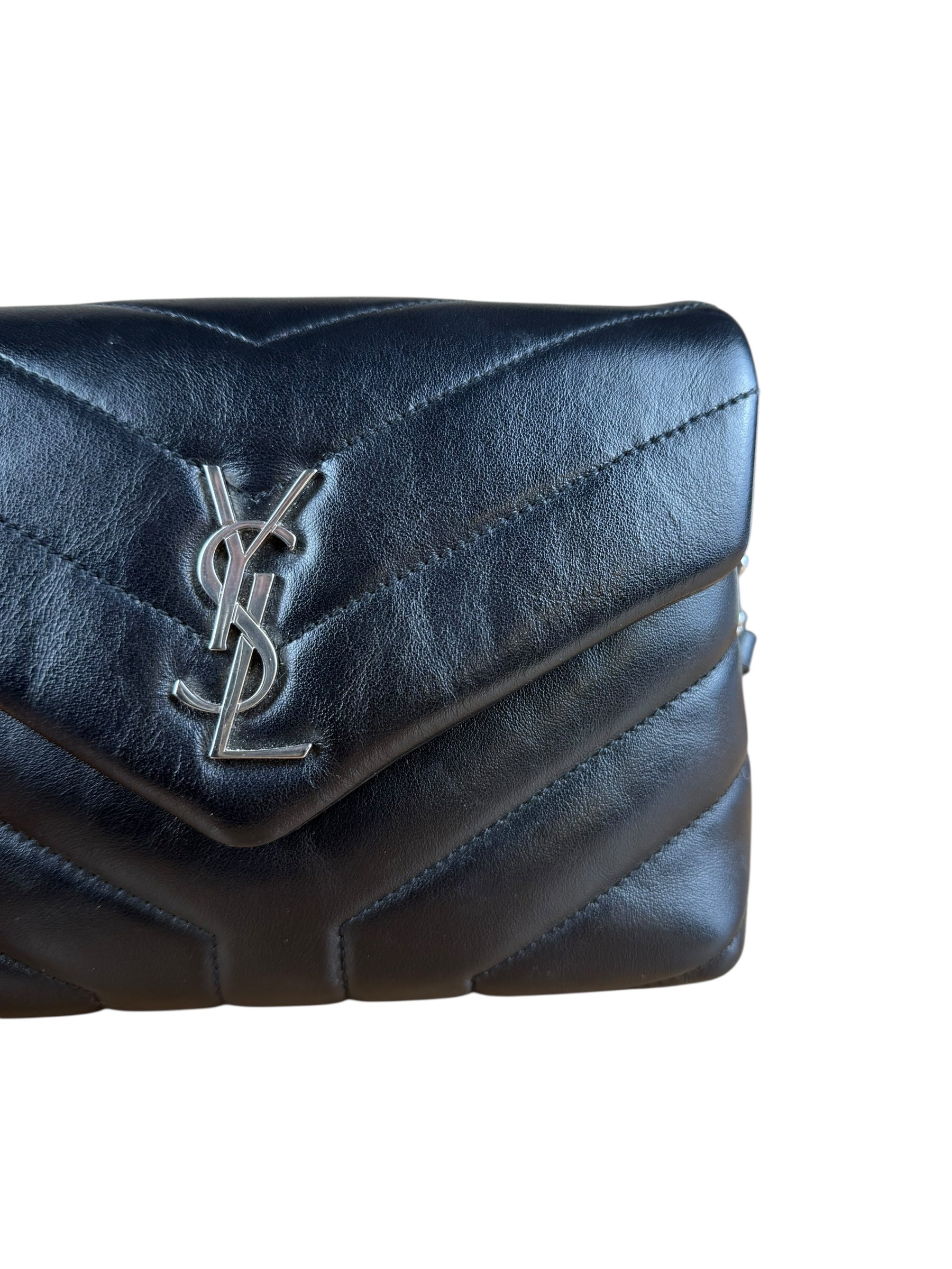 Saint Laurent Loulou Black Leather Shoulder Bag