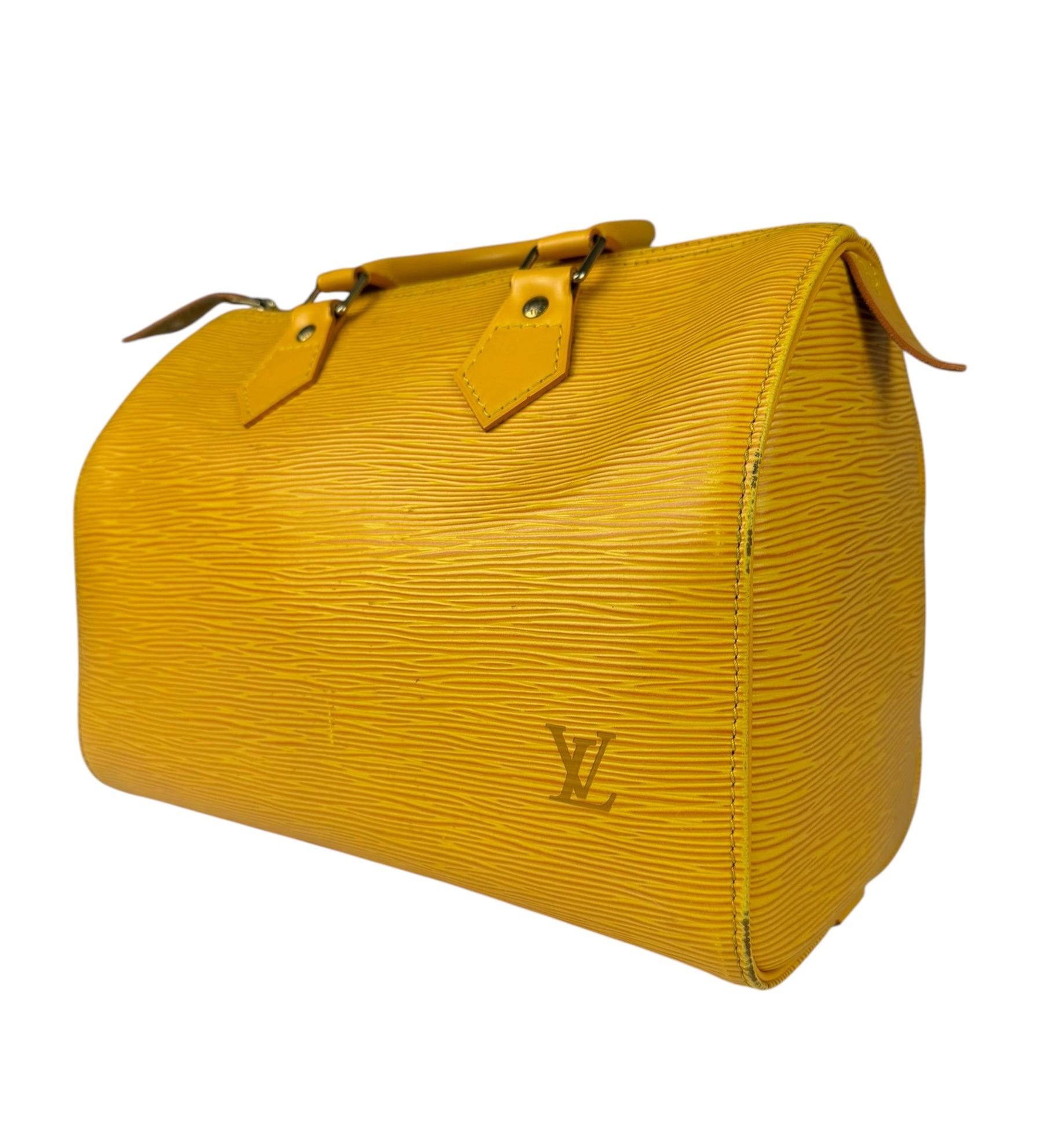 Louis Vuitton Yellow Epi Leather Speedy 25