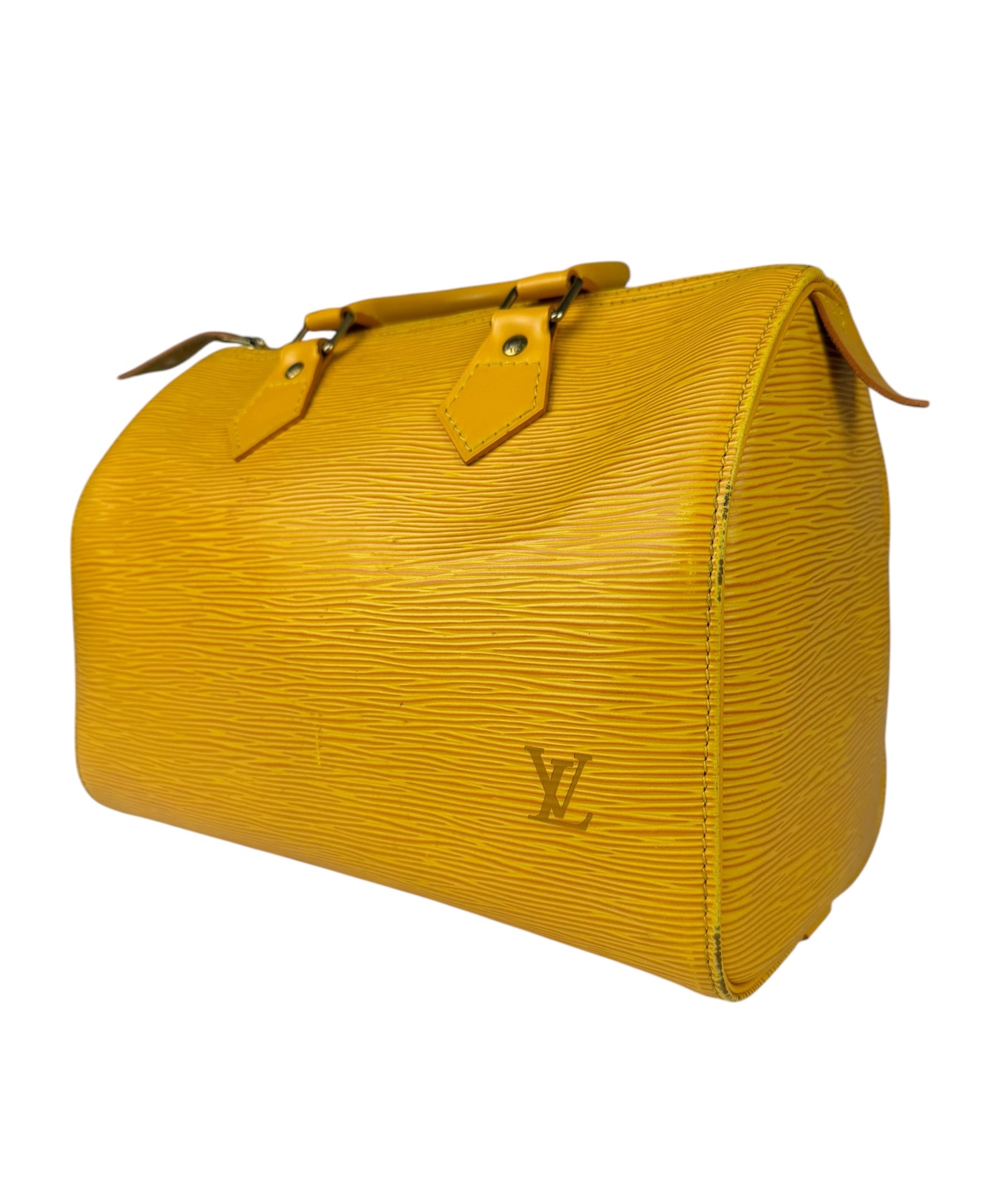 Louis Vuitton Yellow Epi Leather Speedy 25