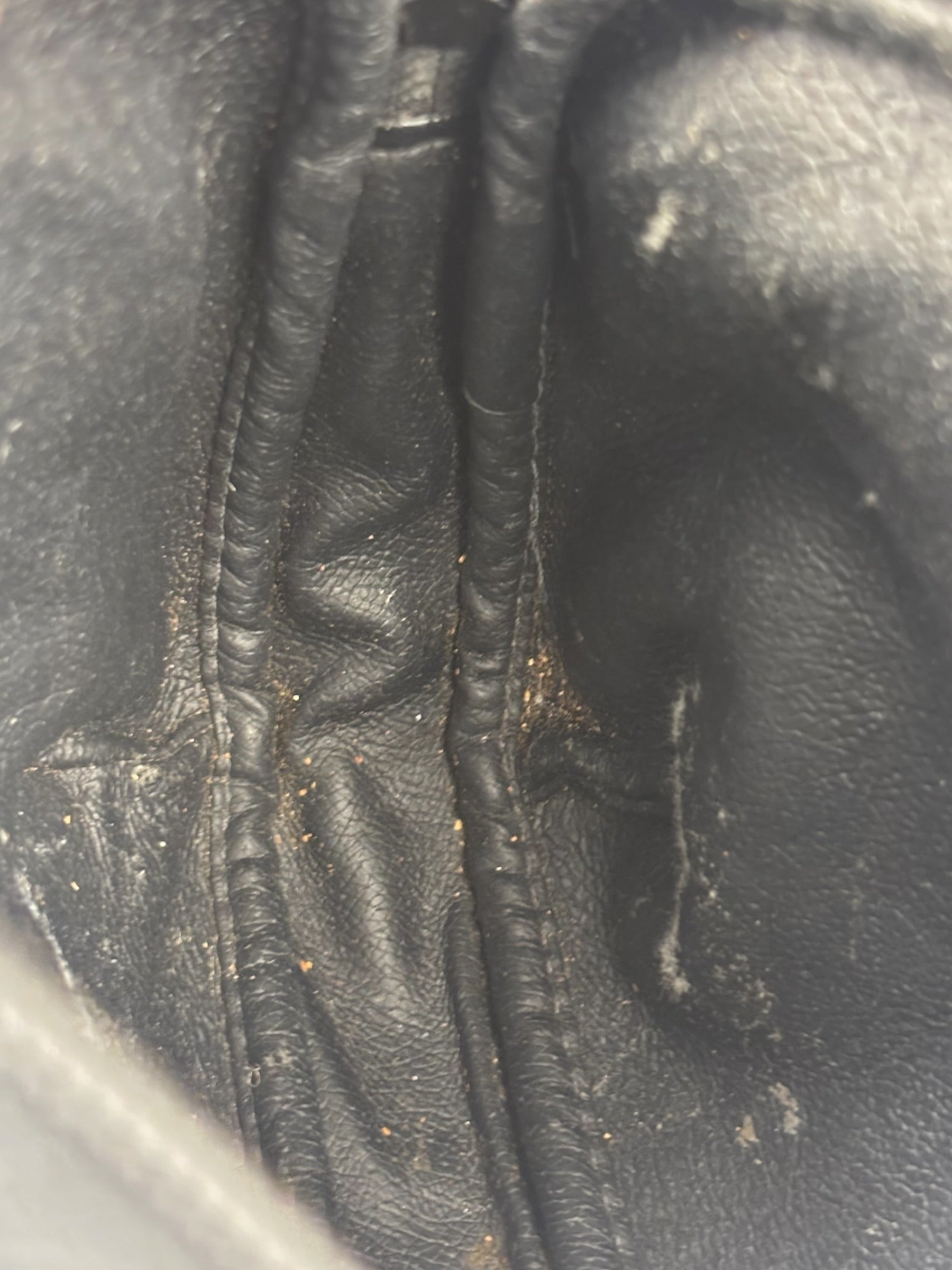 Gucci Vintage Micro GG Black Leather Shoulder Bag